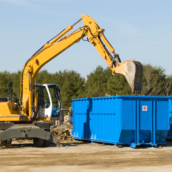 are there any restrictions on where a residential dumpster can be placed in Kim CO